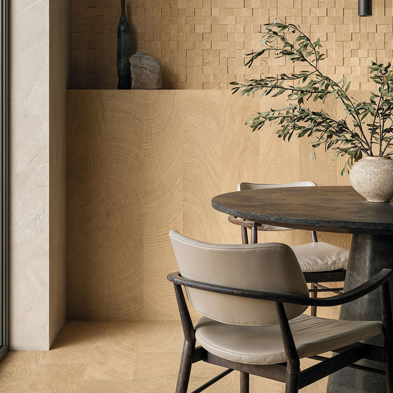 Bois sur mesure chêne 8 x 48, Beige