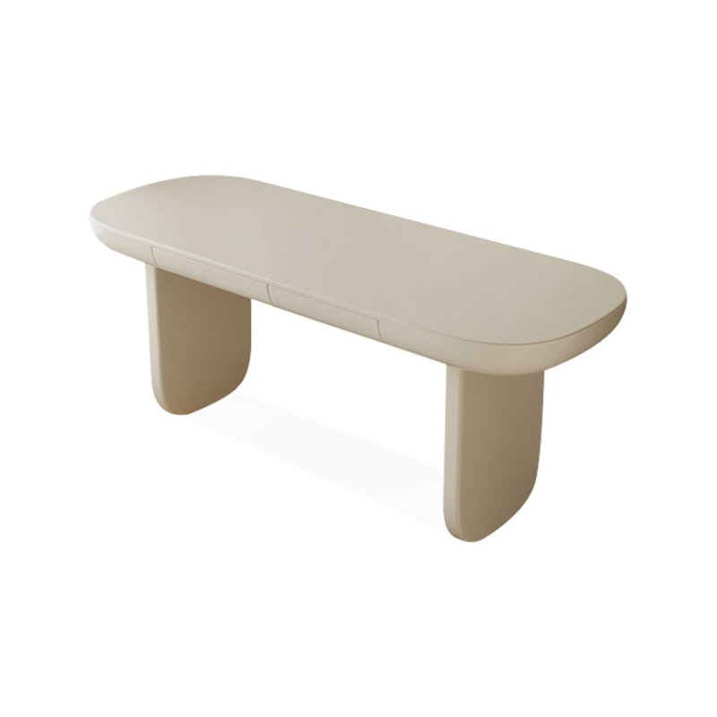 Modern and simple white rectangular desk, 29.53" H*62.99" W*23.62" D