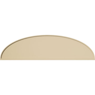 Elliptical Signature Urethane Pediment, Primed Tan