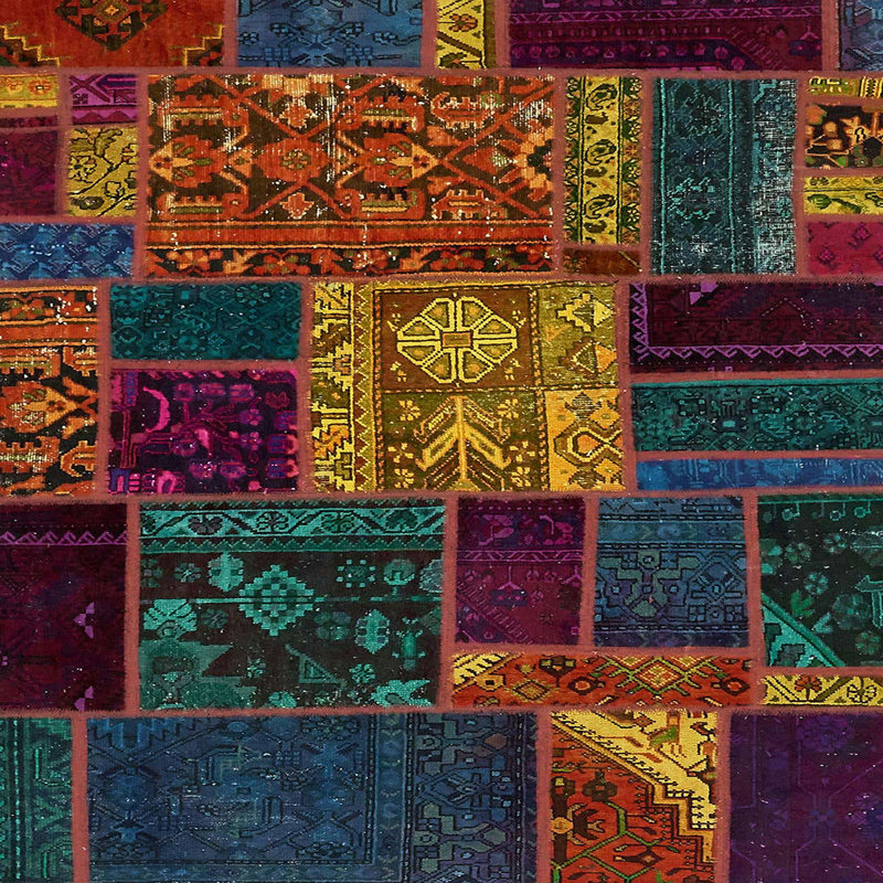 Abstract Indoor Rug, Square 7'