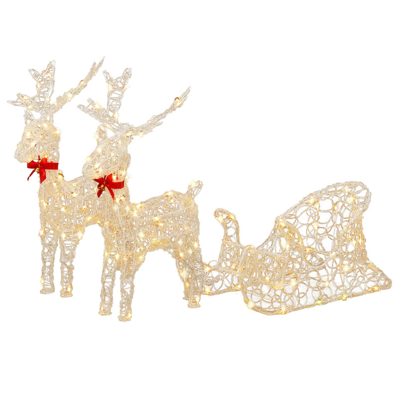 Christmas Deer Stuffed Holiday Accent