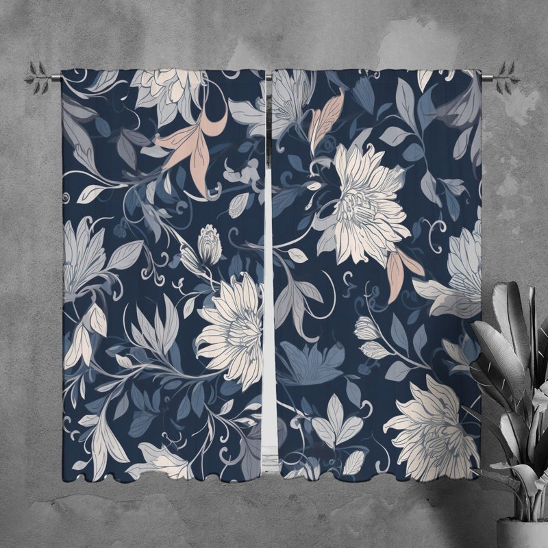 Paire de rideaux obscurcissant en polyester Khadiza, L 40 po x L 82 po