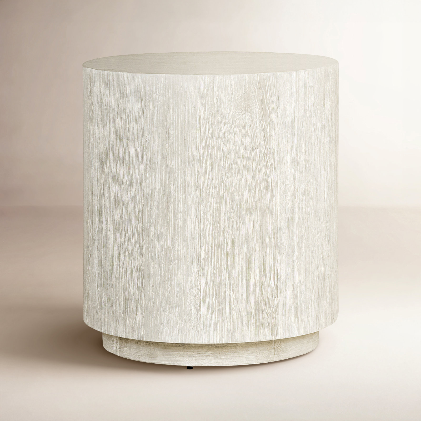 Taryn 20" End Table, White Wash