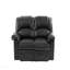 Ensemble de salon moderne 2 pièces 1 canapé 1 causeuse Coussin d'accoudoir Coussin d'accoudoir Dossier Finition noire Mobilier de salon principal