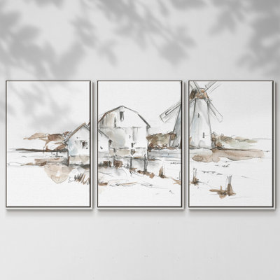 " Old Mill Farm I " 3 - Pieces