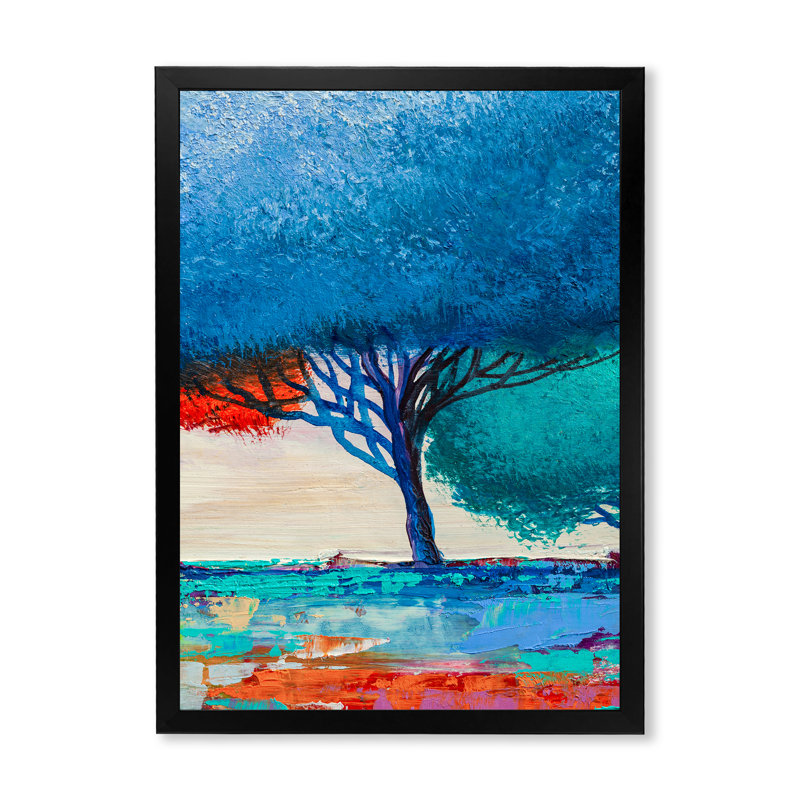 Art moderne gris et bleu II 2PT47780, Cadre noir, H 20 po x l 12 po x P 1 po