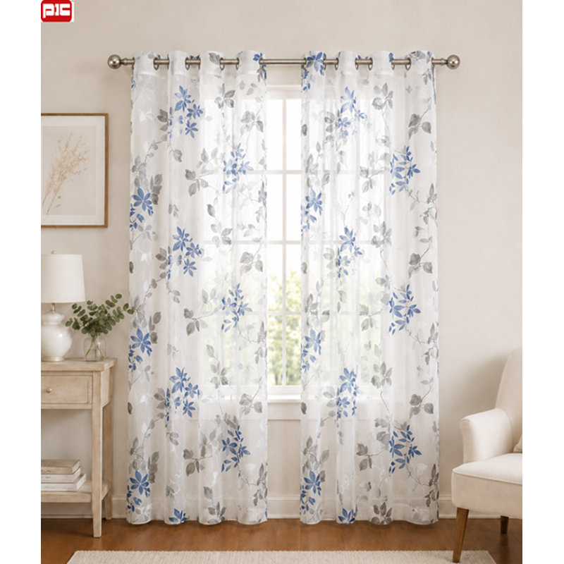 Rideau transparent en polyester
