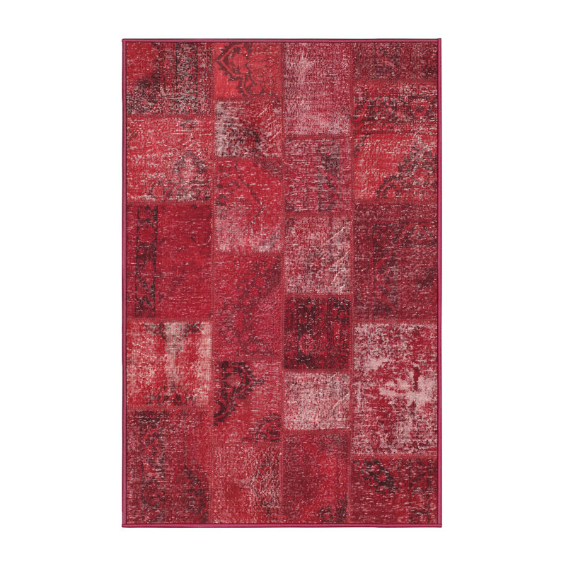 Tapis rouge contemporain, Rectangle 2 pi x 4 pi
