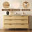 55.1" W Double Dresser With 6 Drawer