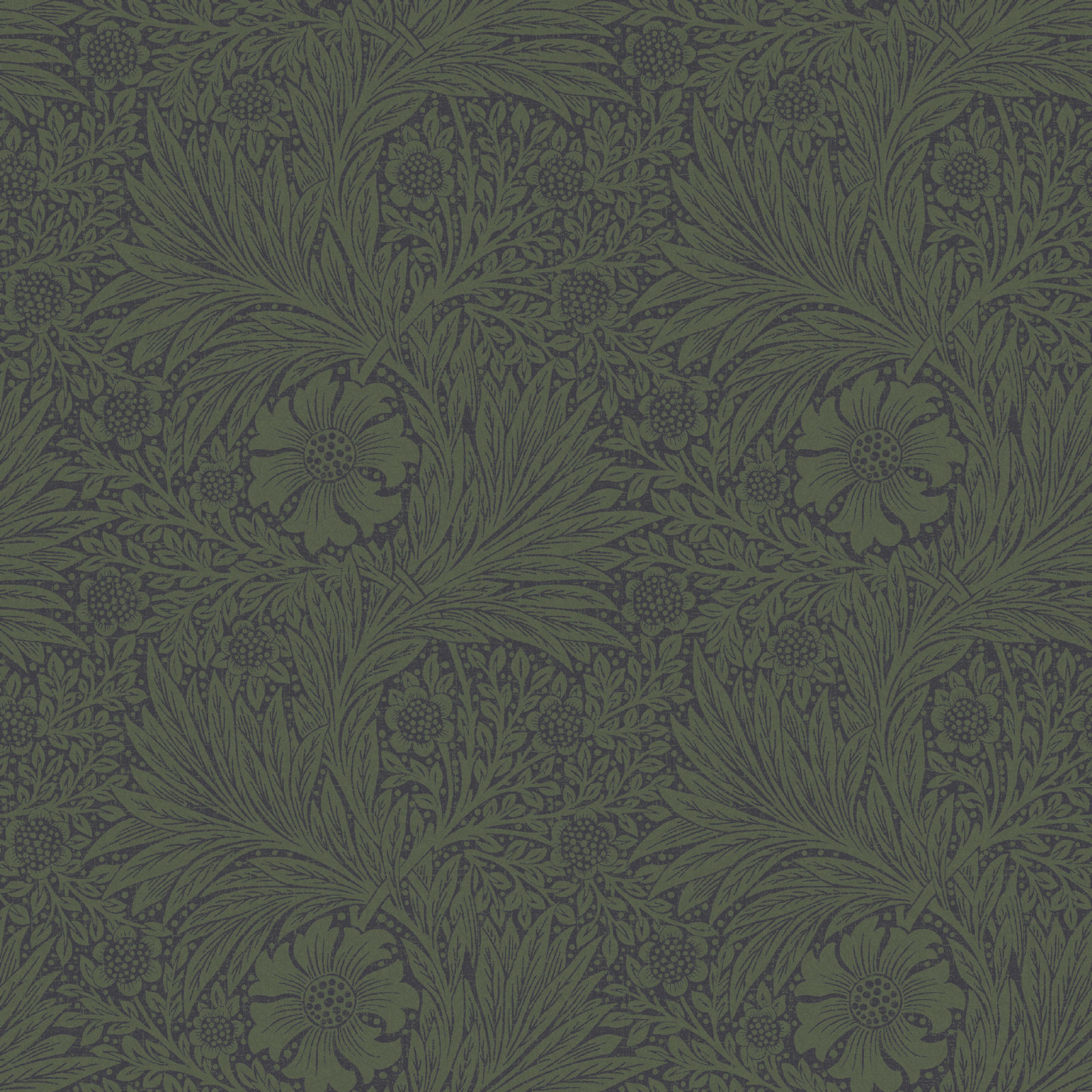 Floral Wallpaper, Green