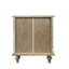 Grande table de bout de style campagnard avec rangement à quatre tiroirs en bois naturel-981748708