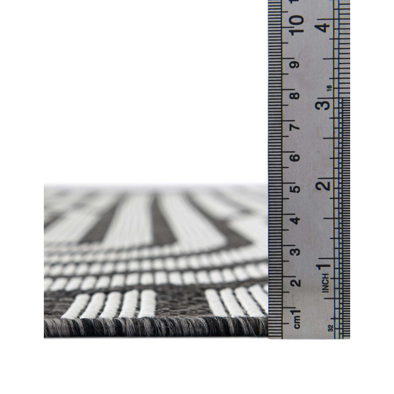 Tapis intérieur / extérieur d'extérieur moderne, Carré 10 pi