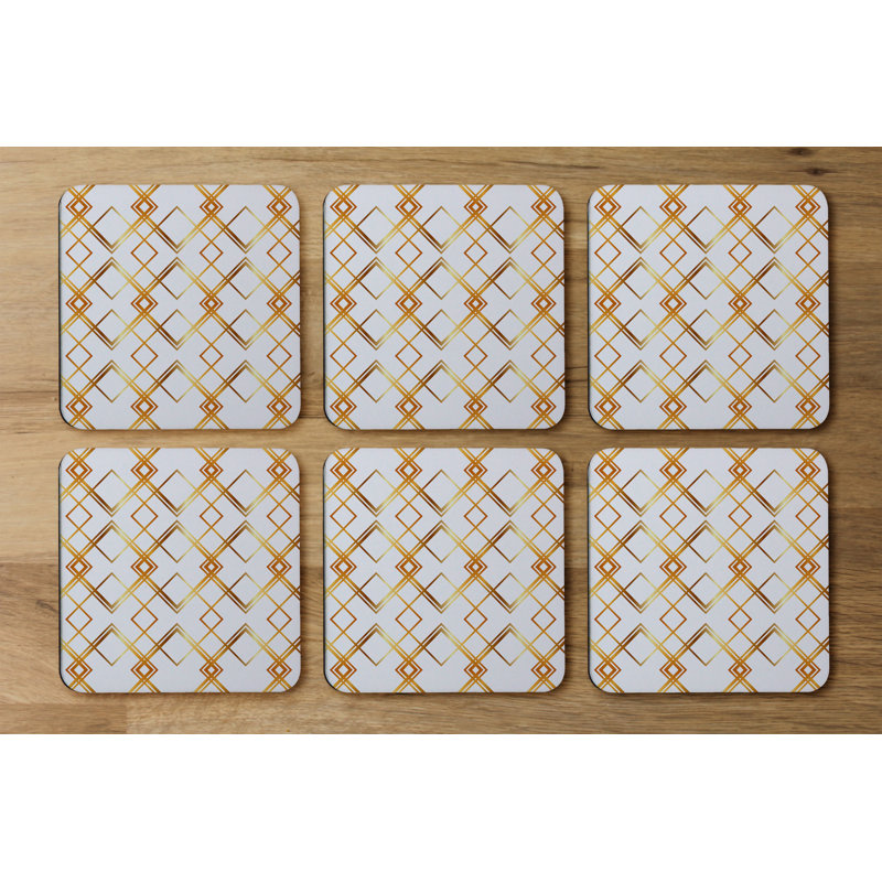 Square 6 Piece Coaster Set