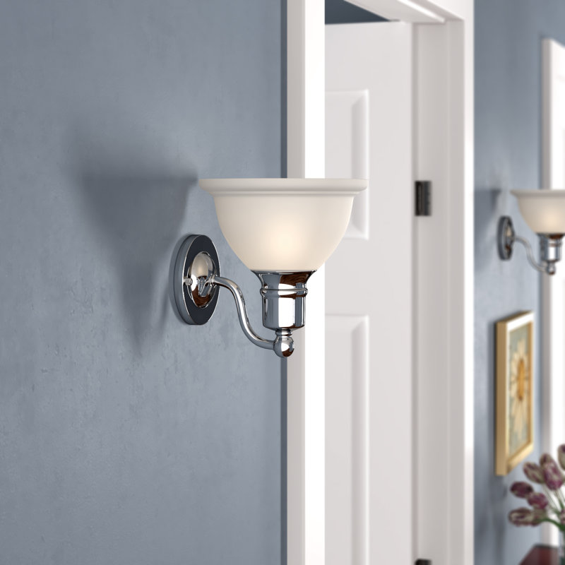 Vangorder Armed Sconce, Polished Chrome