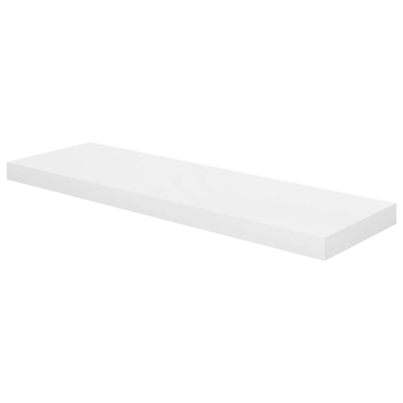 Jaiyah 4 -Piece Floating Shelf, 3.8 cm H x 80 cm W x 23.5 cm D, Bright White
