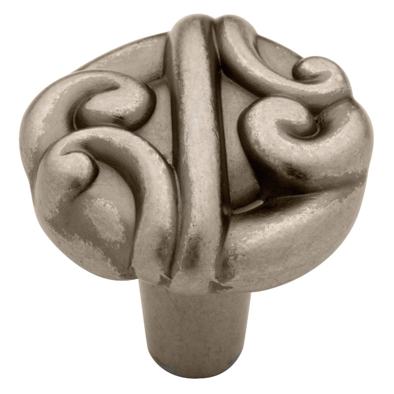 Poignée fantaisie 1 1/4" Montrose, Fer ancien