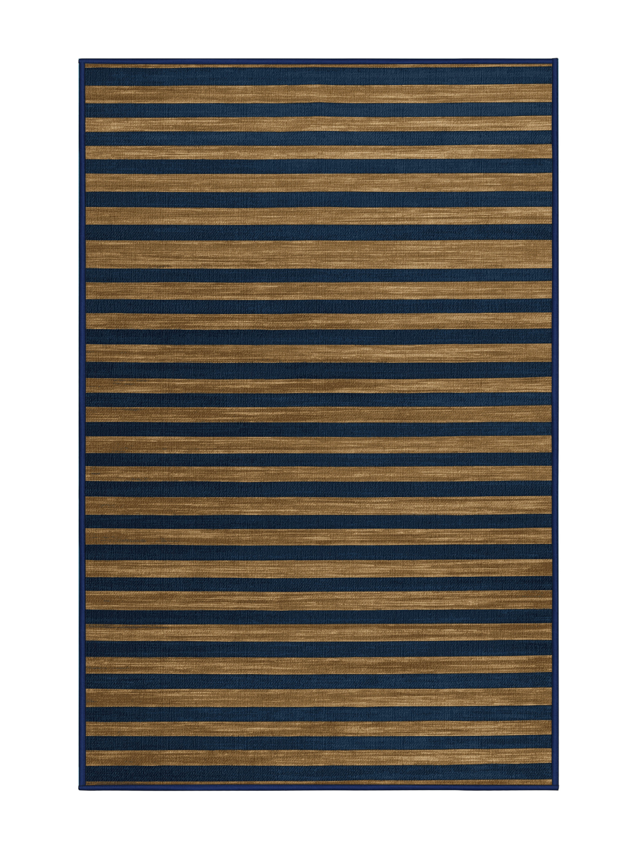 Longshore Tides Machine Washable Horizontal Stripes Gray Area Rug | Wayfair