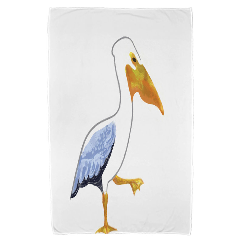 Serviette de plage Eastbourne, Blanc