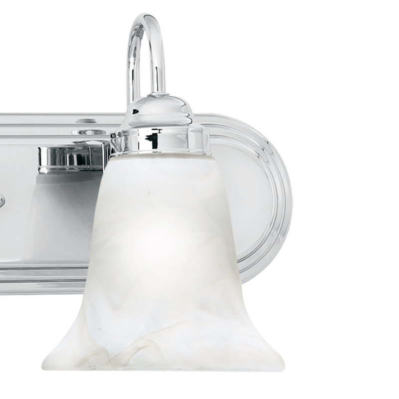 Homestead 24'' Wide 3-Light Vanity Light - Chrome, 3 Lights, Chrome, 9" H x 24" W x 7.5" D