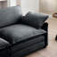 Velours côtelé gris pour 3 personnes - Un mélange parfait de style et de confort, tissu doux, design ergonomique, différents types de pièces, emplacements de sièges, solution confortable élégante, mousse à mémoire de forme à double couche,