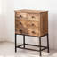 Buffet décoratif rétro en bois de noyer massif