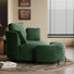Accent Chair Set,360° Swivel Accent Barrel Chair And Storage Ottoman