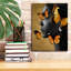 «Epic Graffiti» «Monicolore Golden Butterfly 1» par Alonzo Saunders, art mural sur toile, 12 po x 16 po-533502019