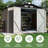 Outdoor 10 Ft. W X 8 Ft. Large Metal Storage Shed With Door Lock and Floor