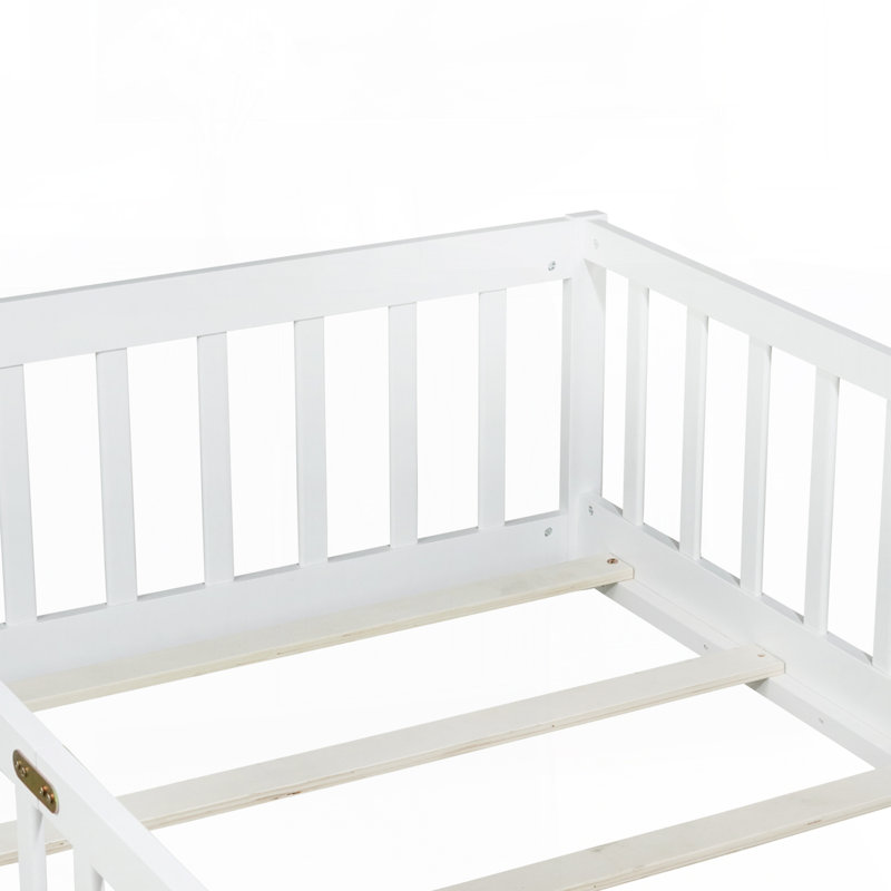 Lit simple au sol, Blanc