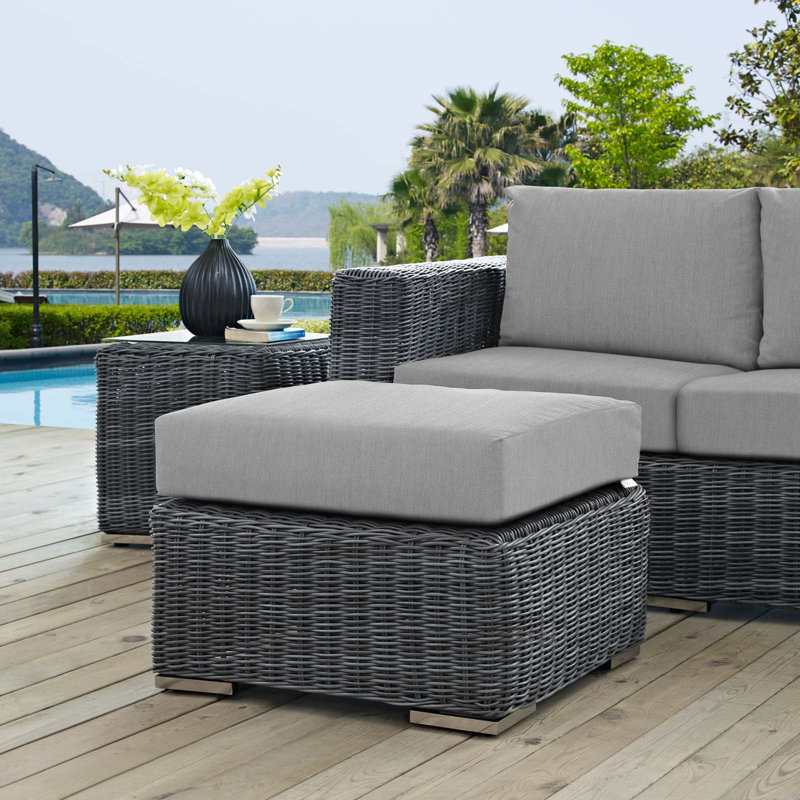Repose-pieds d'extérieur Modway Modrest Invite, Gris