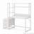 55 Inches White Computer Desk With Hutch