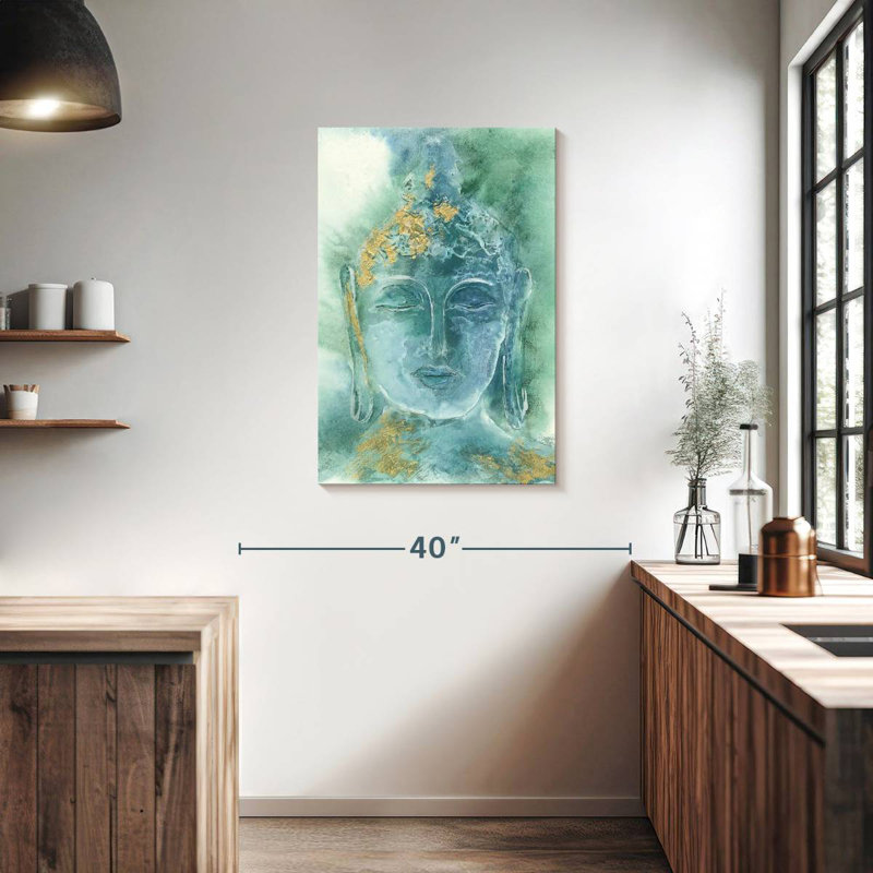 Leisha Gilded Buddha I, 36" H x 24" W