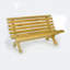 Lauryn Solid Wood Pine Outdoor Bench