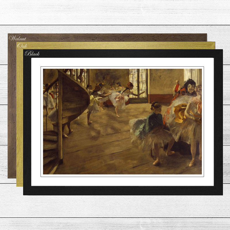 Edgar Degas - Single Picture Frame Painting, Walnut