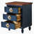 Bleu antique / noyer est en rupture de stock