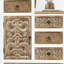 Armoire d'appoint 30,25 po de hauteur en blanc antique avec tiroirs