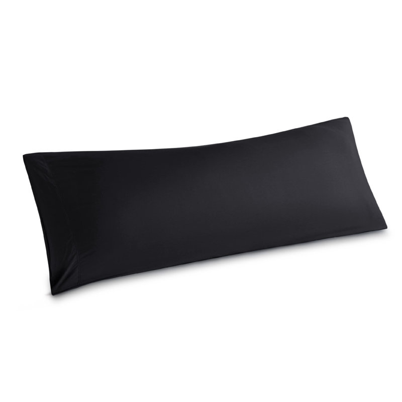 Rayon from Bamboo Pillowcase with Envelope Closure, Black, Body Pillowcase