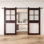 Portes de grange en verre givré non assemblé et fini 48 po x 84 po à 5 lumières Homacer