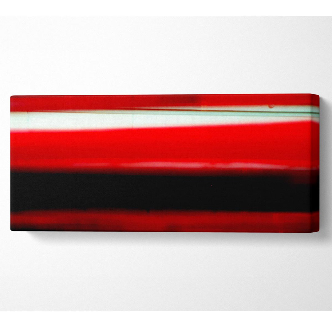 Roter Ozean Abstrakt Panoramaleinwand