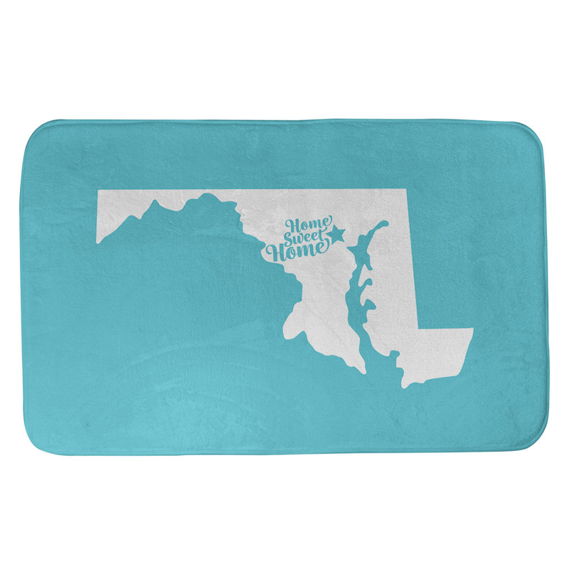 Tapis pour salle de bain baltimore doux, l 21 po x L 34 po, Bleu sarcelle