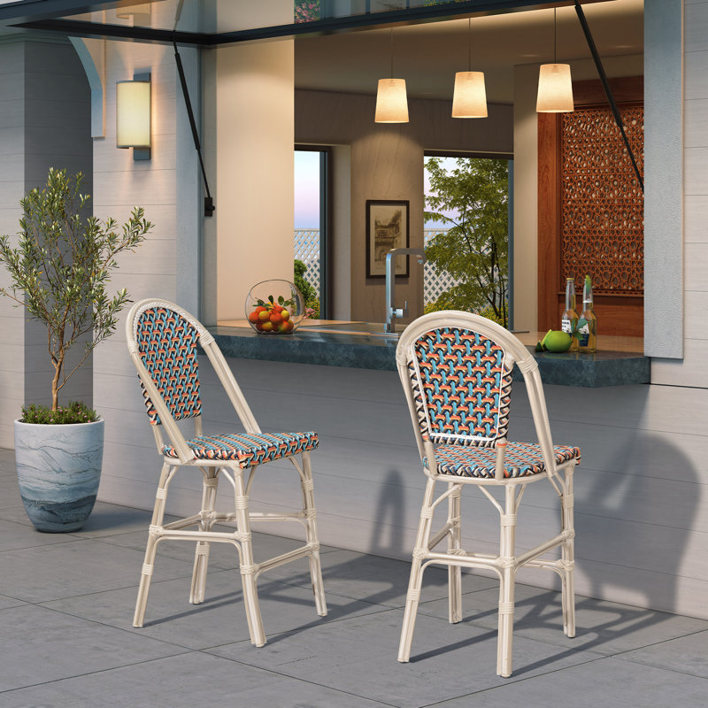 Tabouret de patio avec coussin 40,5 po Dannebrog
