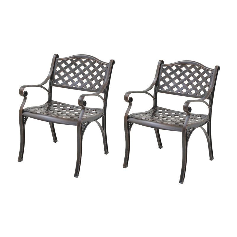 Chaise de salle à manger empilable Abisaid, Noir