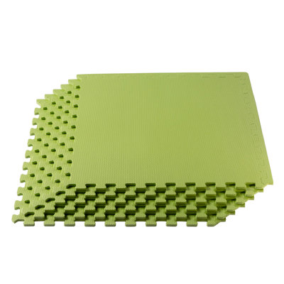 3/8" Thick Multipurpose Foam Floor Tile 24 Square Feet (6 Tiles)