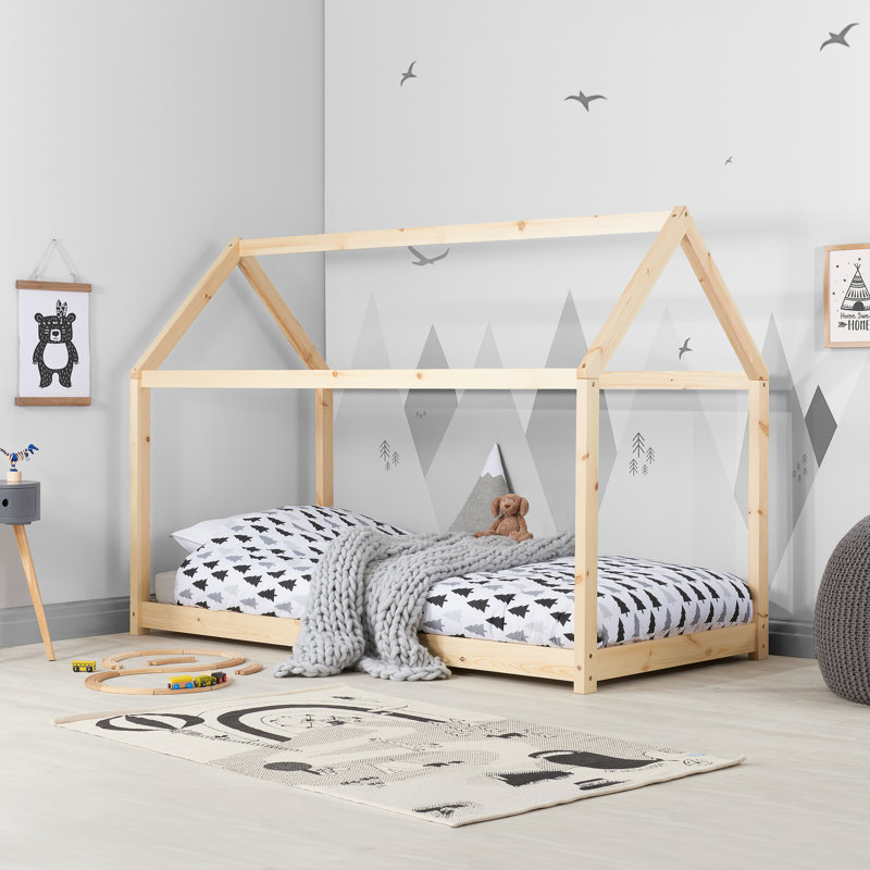 Ariya Single Solid Wood Bed Frame by Mack + Milo, Natural
