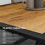 Table de salle à manger rectangulaire en faux bois Stable