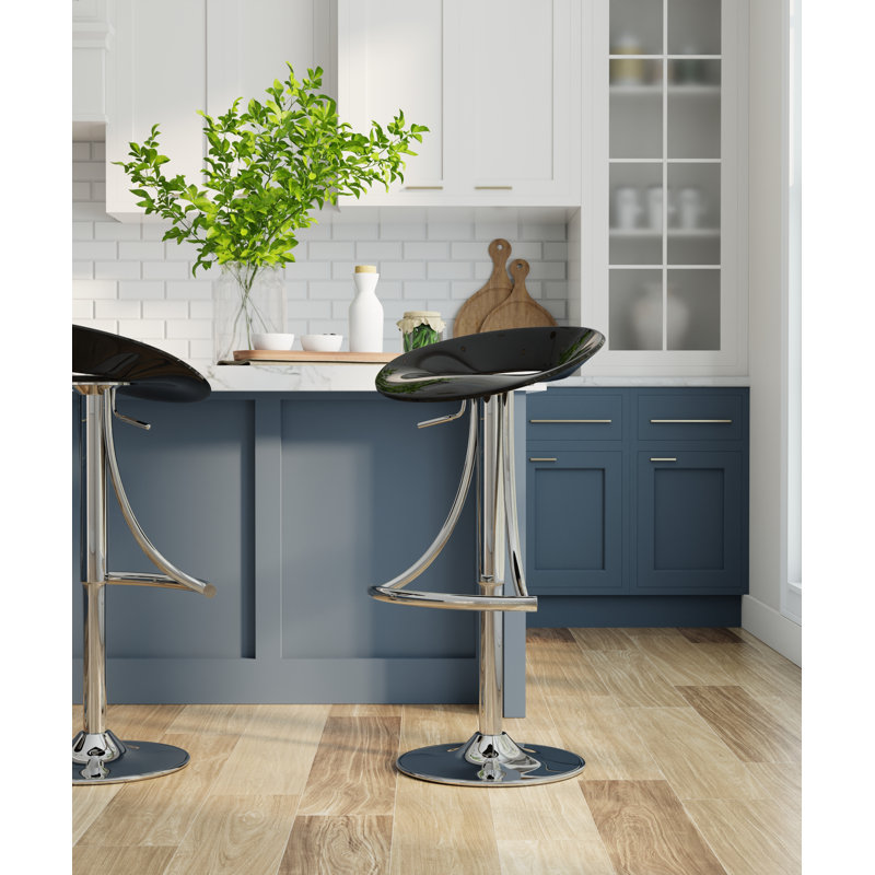 Tucker Swivel Adjustable Height Counter Stool, Black