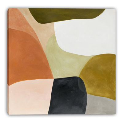 «Olive Curve», art mural sur toile tendue