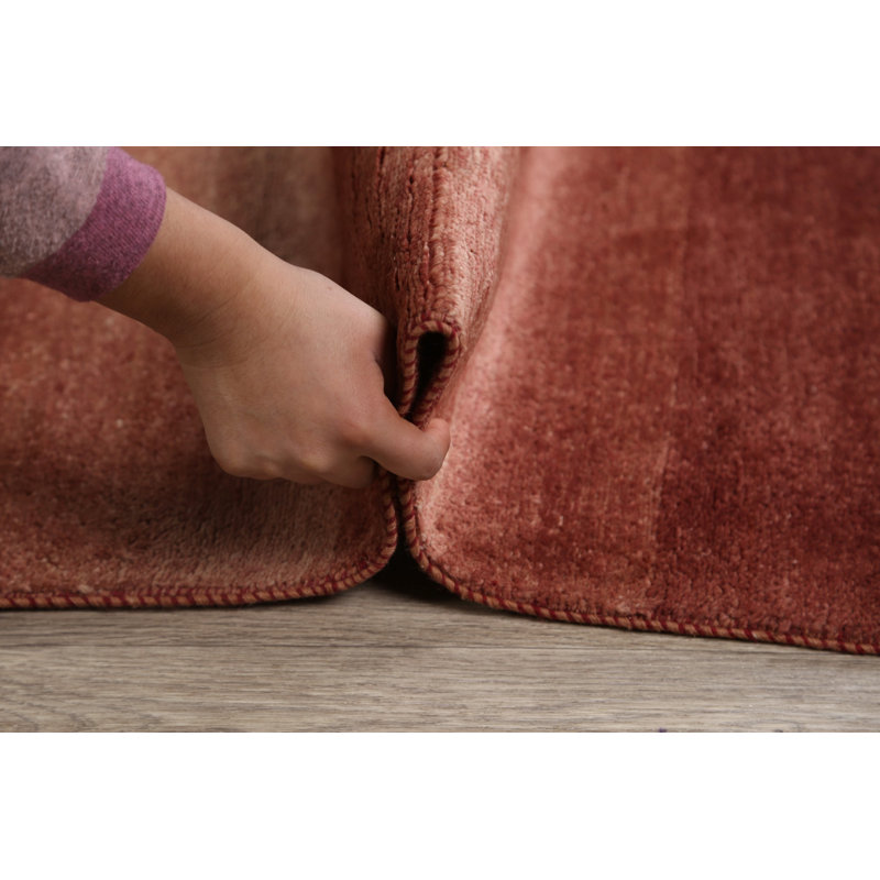 Tapis décoratif en laine noué à la main de conception unique noué à la main New Age Gabbeh brun 9 pi 2 po x 12 pi 9 po