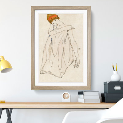 Dancer by Egon Schiele - Framed Print