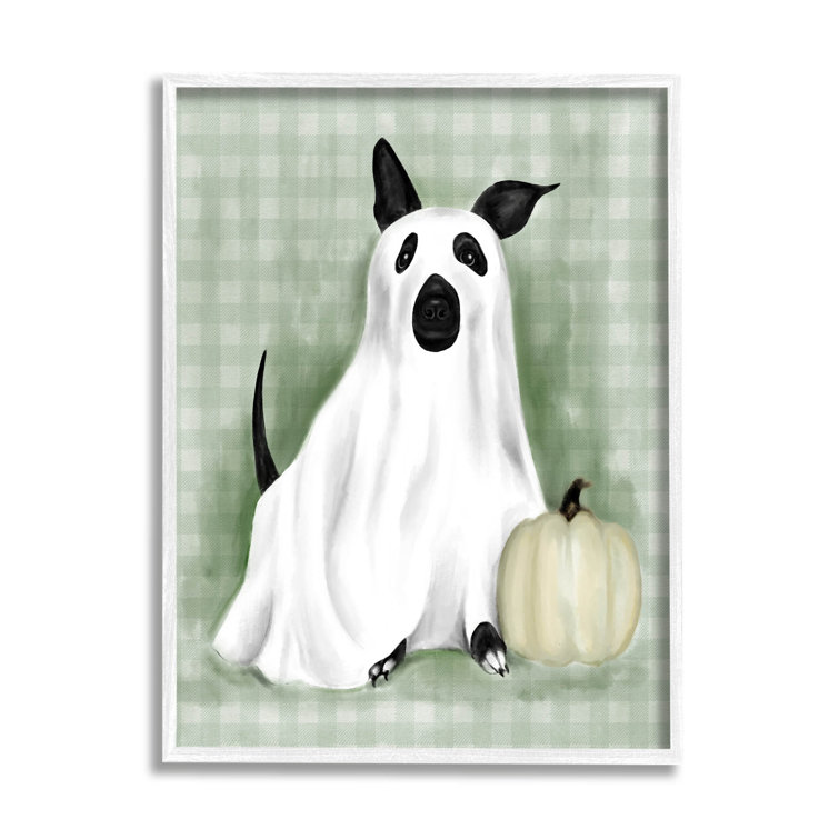 Stupell Industries Dog Ghost Halloween Costume Framed Giclee Art By Lil'  Rue Wayfair Canada
